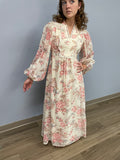 70s Floral Maxi Dress
