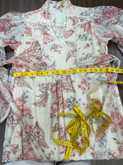 70s Floral Maxi Dress