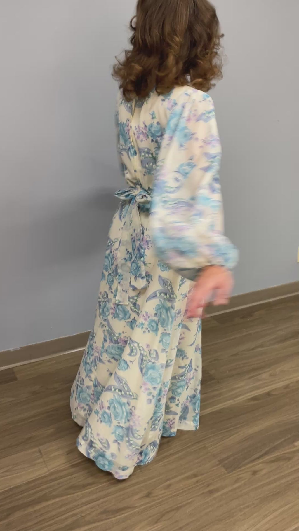 70s ZUM ZUM Floral Prairie Dress